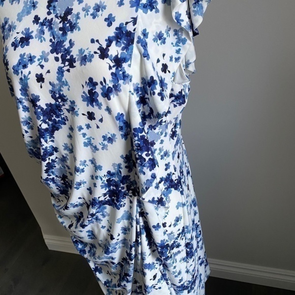 American Living Blue & White Floral Dress size 18 - Picture 2 of 6